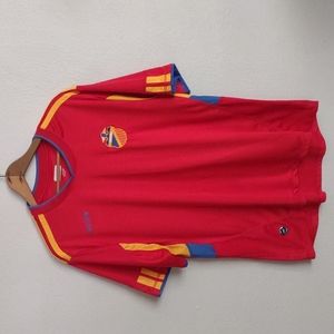 España Spain Mitre soccer futbol jersey top red sport